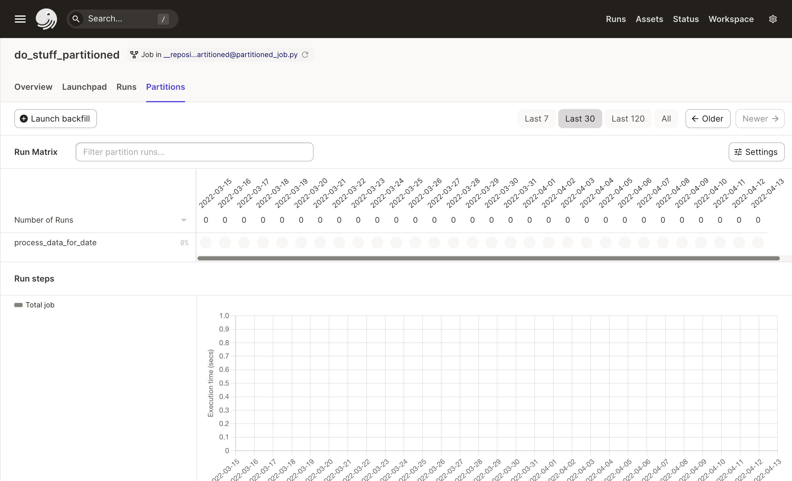 Partitions Tab